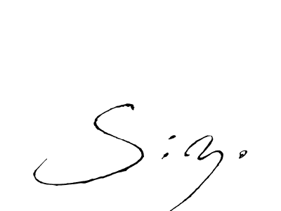 S:z. stylish signature style. Best Handwritten Sign (Antro_Vectra) for my name. Handwritten Signature Collection Ideas for my name S:z.. S:z. signature style 6 images and pictures png