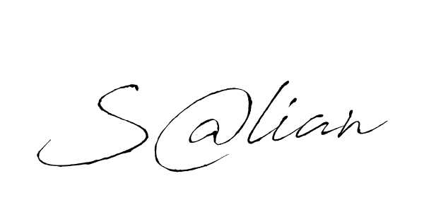 Create a beautiful signature design for name S@lian. With this signature (Antro_Vectra) fonts, you can make a handwritten signature for free. S@lian signature style 6 images and pictures png