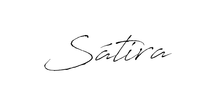 How to make Sátira signature? Antro_Vectra is a professional autograph style. Create handwritten signature for Sátira name. Sátira signature style 6 images and pictures png