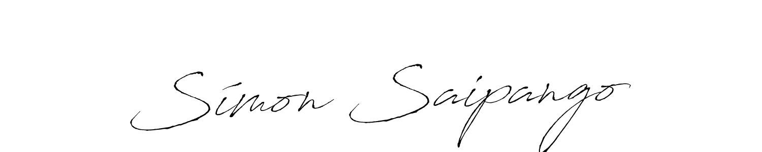 Símon Saipango stylish signature style. Best Handwritten Sign (Antro_Vectra) for my name. Handwritten Signature Collection Ideas for my name Símon Saipango. Símon Saipango signature style 6 images and pictures png