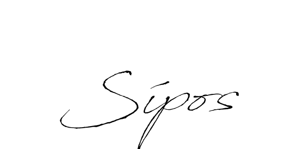 The best way (Antro_Vectra) to make a short signature is to pick only two or three words in your name. The name Sípos include a total of six letters. For converting this name. Sípos signature style 6 images and pictures png