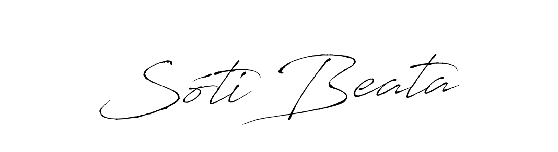 Sóti Beata stylish signature style. Best Handwritten Sign (Antro_Vectra) for my name. Handwritten Signature Collection Ideas for my name Sóti Beata. Sóti Beata signature style 6 images and pictures png