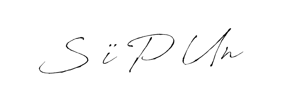 if you are searching for the best signature style for your name S ï P Un. so please give up your signature search. here we have designed multiple signature styles  using Antro_Vectra. S ï P Un signature style 6 images and pictures png