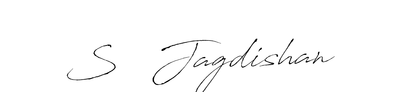 You should practise on your own different ways (Antro_Vectra) to write your name (S   Jagdishan) in signature. don't let someone else do it for you. S   Jagdishan signature style 6 images and pictures png