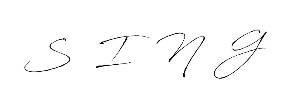 Design your own signature with our free online signature maker. With this signature software, you can create a handwritten (Antro_Vectra) signature for name S  I  N  G. S  I  N  G signature style 6 images and pictures png