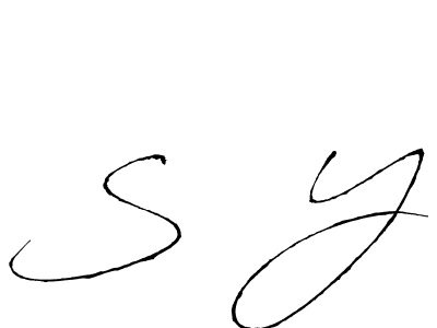 How to Draw S  Y signature style? Antro_Vectra is a latest design signature styles for name S  Y. S  Y signature style 6 images and pictures png