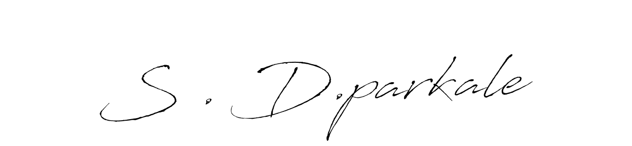 S . D.parkale stylish signature style. Best Handwritten Sign (Antro_Vectra) for my name. Handwritten Signature Collection Ideas for my name S . D.parkale. S . D.parkale signature style 6 images and pictures png