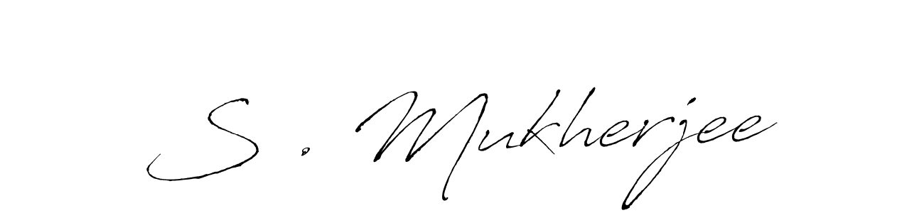 Use a signature maker to create a handwritten signature online. With this signature software, you can design (Antro_Vectra) your own signature for name S . Mukherjee. S . Mukherjee signature style 6 images and pictures png