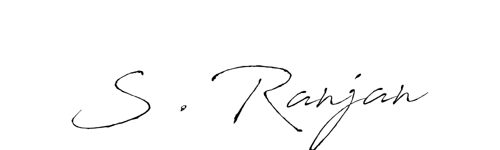 You should practise on your own different ways (Antro_Vectra) to write your name (S . Ranjan) in signature. don't let someone else do it for you. S . Ranjan signature style 6 images and pictures png