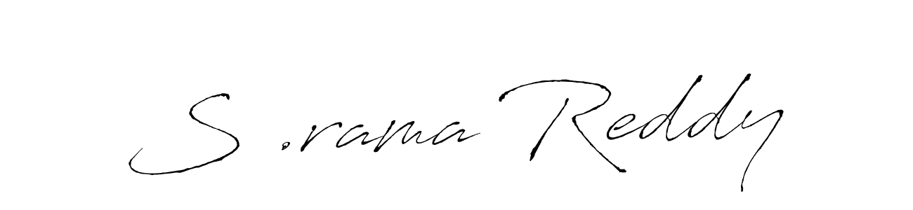 Use a signature maker to create a handwritten signature online. With this signature software, you can design (Antro_Vectra) your own signature for name S .rama Reddy. S .rama Reddy signature style 6 images and pictures png