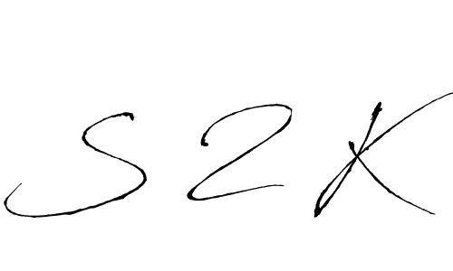 How to make S 2 K name signature. Use Antro_Vectra style for creating short signs online. This is the latest handwritten sign. S 2 K signature style 6 images and pictures png