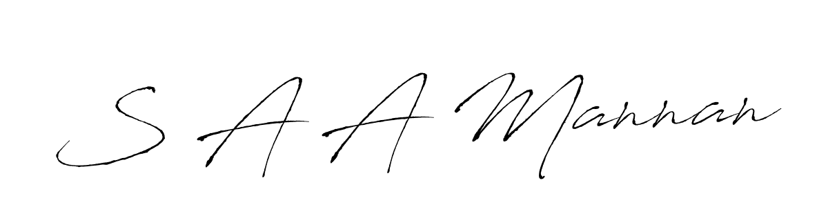 You can use this online signature creator to create a handwritten signature for the name S A A Mannan. This is the best online autograph maker. S A A Mannan signature style 6 images and pictures png
