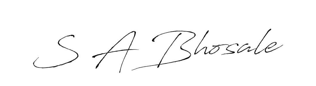 Make a beautiful signature design for name S A Bhosale. Use this online signature maker to create a handwritten signature for free. S A Bhosale signature style 6 images and pictures png