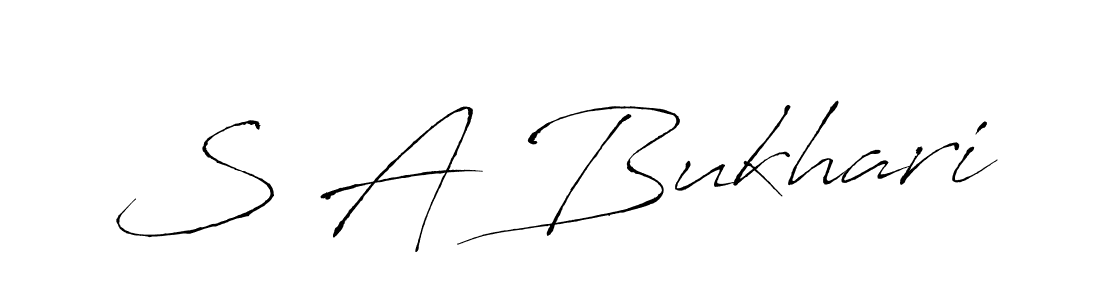 Also we have S A Bukhari name is the best signature style. Create professional handwritten signature collection using Antro_Vectra autograph style. S A Bukhari signature style 6 images and pictures png