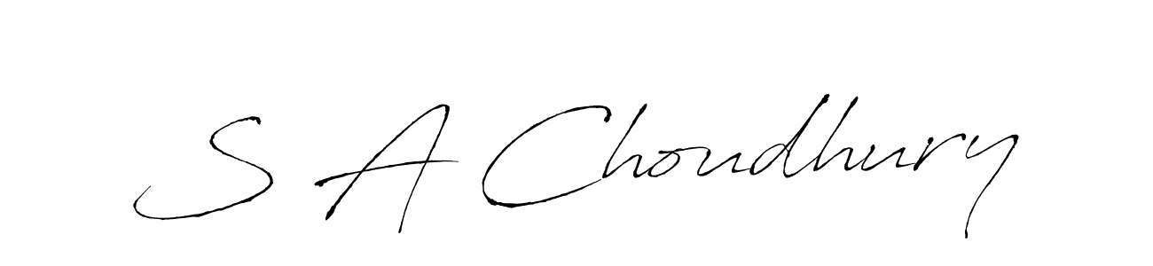 You should practise on your own different ways (Antro_Vectra) to write your name (S A Choudhury) in signature. don't let someone else do it for you. S A Choudhury signature style 6 images and pictures png