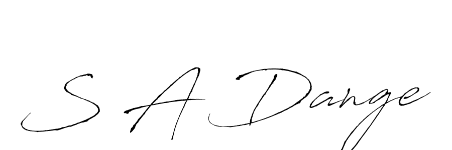 Here are the top 10 professional signature styles for the name S A Dange. These are the best autograph styles you can use for your name. S A Dange signature style 6 images and pictures png