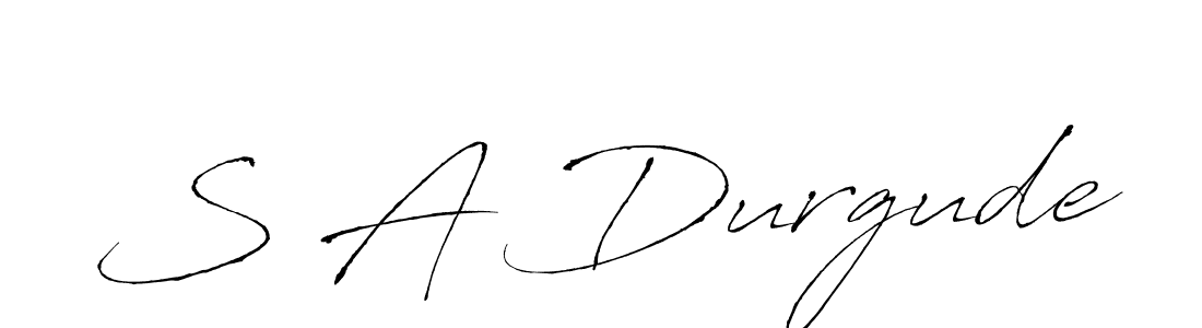 if you are searching for the best signature style for your name S A Durgude. so please give up your signature search. here we have designed multiple signature styles  using Antro_Vectra. S A Durgude signature style 6 images and pictures png