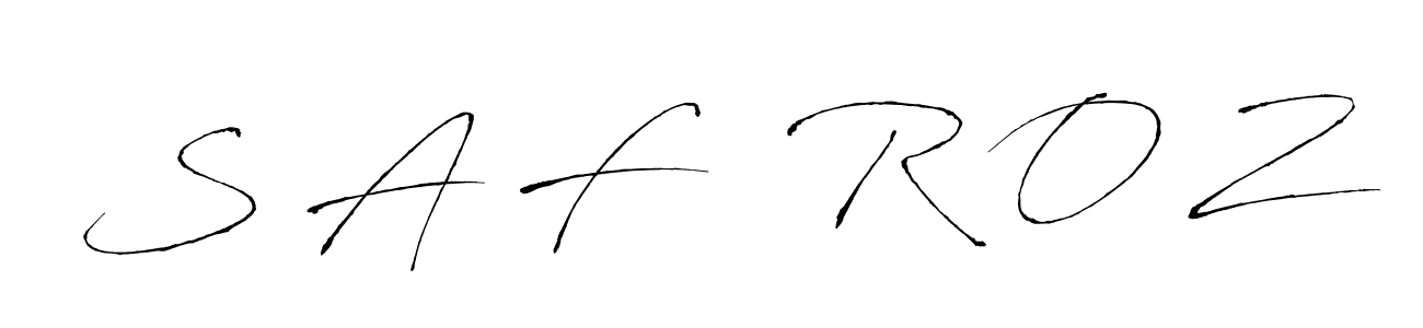How to Draw S A F   R O Z signature style? Antro_Vectra is a latest design signature styles for name S A F   R O Z. S A F   R O Z signature style 6 images and pictures png