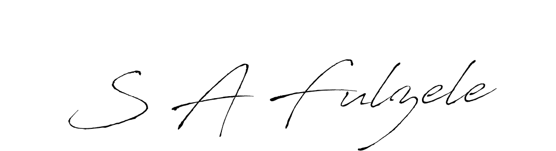 S A Fulzele stylish signature style. Best Handwritten Sign (Antro_Vectra) for my name. Handwritten Signature Collection Ideas for my name S A Fulzele. S A Fulzele signature style 6 images and pictures png