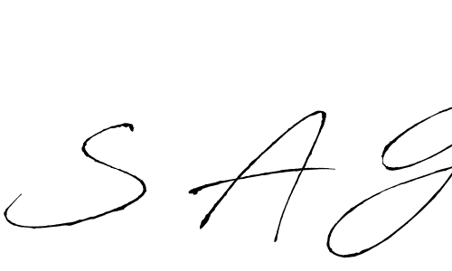 How to make S A G signature? Antro_Vectra is a professional autograph style. Create handwritten signature for S A G name. S A G signature style 6 images and pictures png