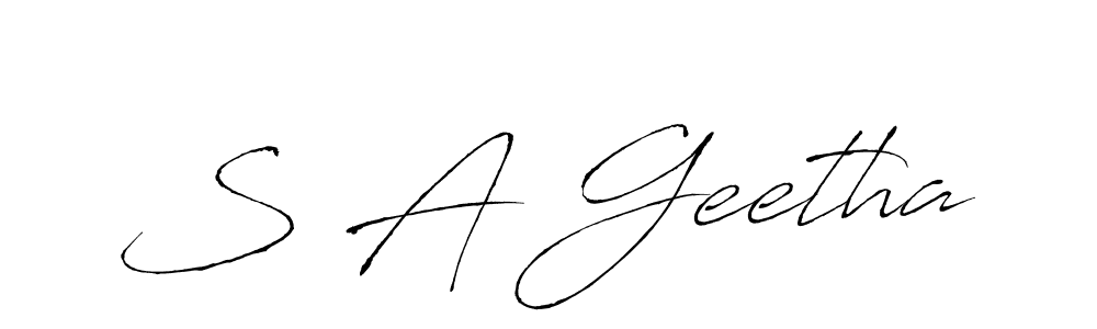 It looks lik you need a new signature style for name S A Geetha. Design unique handwritten (Antro_Vectra) signature with our free signature maker in just a few clicks. S A Geetha signature style 6 images and pictures png