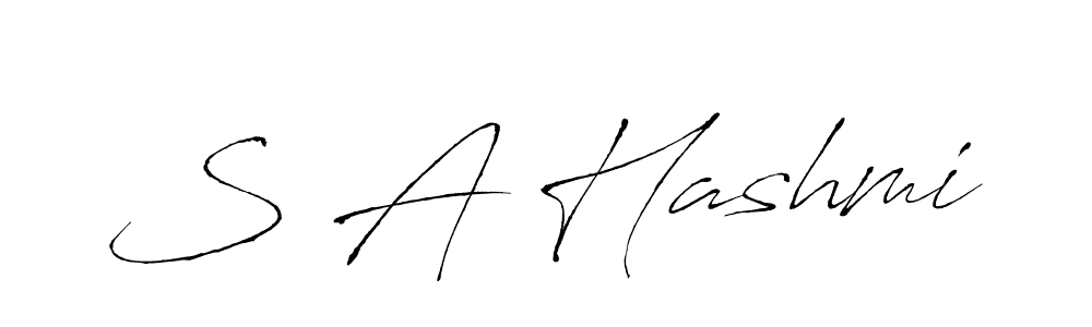 Similarly Antro_Vectra is the best handwritten signature design. Signature creator online .You can use it as an online autograph creator for name S A Hashmi. S A Hashmi signature style 6 images and pictures png