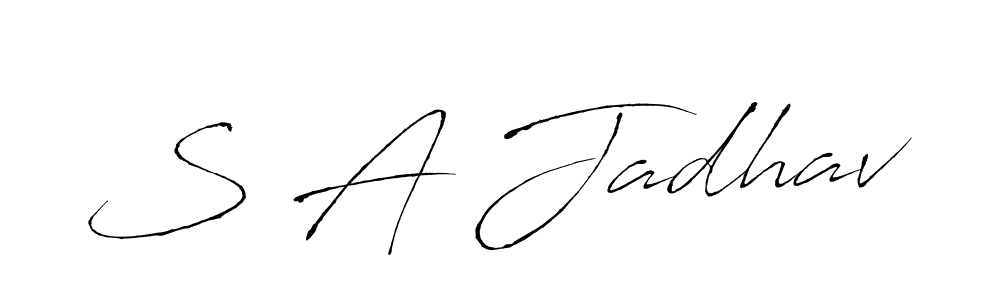 Similarly Antro_Vectra is the best handwritten signature design. Signature creator online .You can use it as an online autograph creator for name S A Jadhav. S A Jadhav signature style 6 images and pictures png