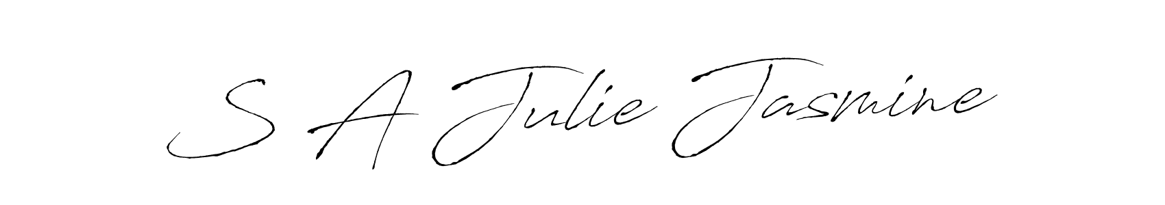 You can use this online signature creator to create a handwritten signature for the name S A Julie Jasmine. This is the best online autograph maker. S A Julie Jasmine signature style 6 images and pictures png