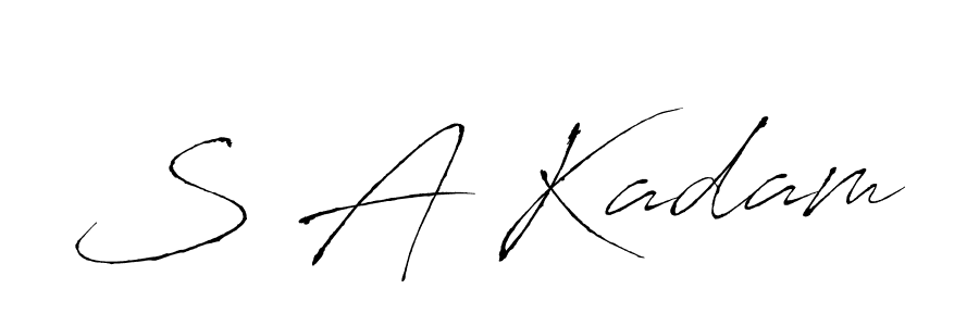 Similarly Antro_Vectra is the best handwritten signature design. Signature creator online .You can use it as an online autograph creator for name S A Kadam. S A Kadam signature style 6 images and pictures png