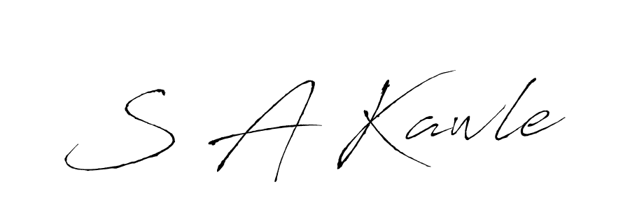 How to Draw S A Kawle signature style? Antro_Vectra is a latest design signature styles for name S A Kawle. S A Kawle signature style 6 images and pictures png