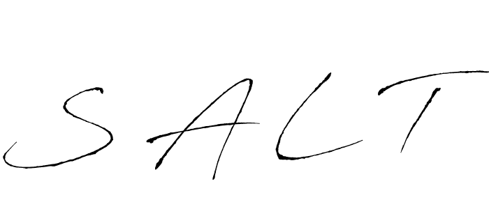 Make a beautiful signature design for name S A L T. With this signature (Antro_Vectra) style, you can create a handwritten signature for free. S A L T signature style 6 images and pictures png