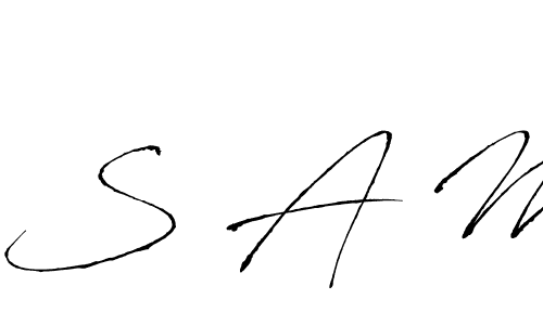 Also You can easily find your signature by using the search form. We will create S A M name handwritten signature images for you free of cost using Antro_Vectra sign style. S A M signature style 6 images and pictures png