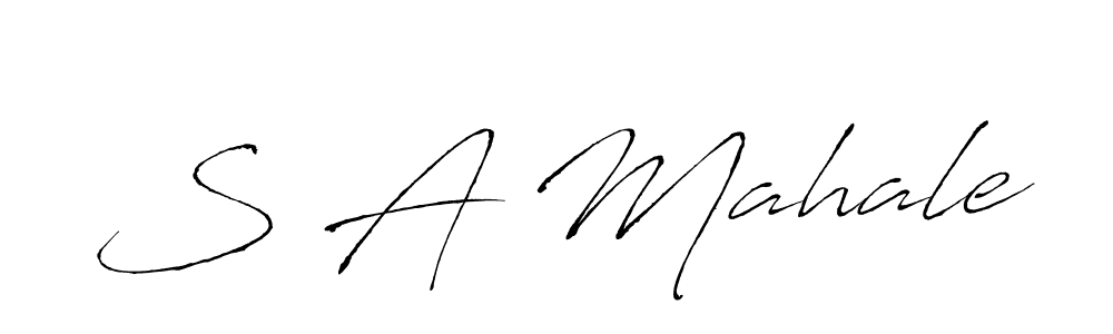 You can use this online signature creator to create a handwritten signature for the name S A Mahale. This is the best online autograph maker. S A Mahale signature style 6 images and pictures png