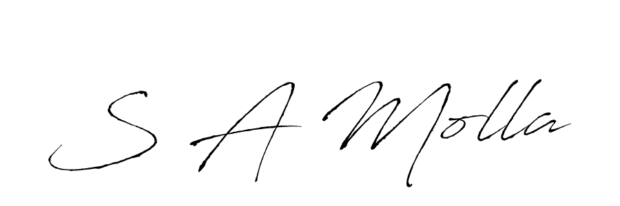 Antro_Vectra is a professional signature style that is perfect for those who want to add a touch of class to their signature. It is also a great choice for those who want to make their signature more unique. Get S A Molla name to fancy signature for free. S A Molla signature style 6 images and pictures png