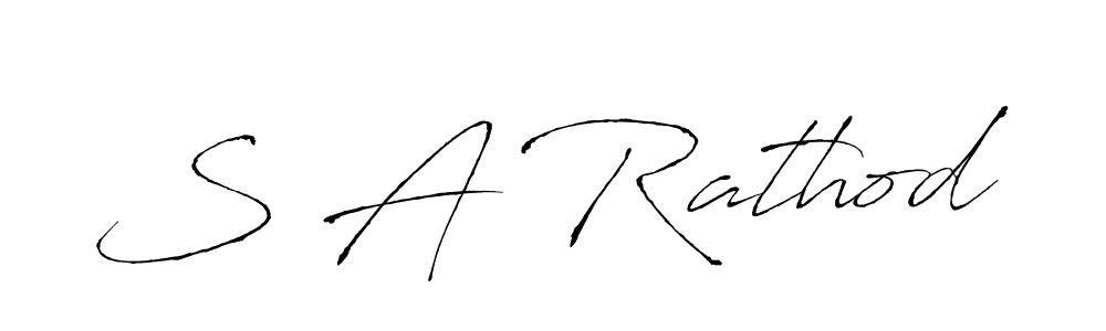 Use a signature maker to create a handwritten signature online. With this signature software, you can design (Antro_Vectra) your own signature for name S A Rathod. S A Rathod signature style 6 images and pictures png