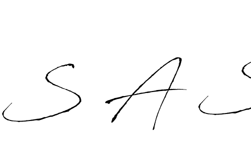 Similarly Antro_Vectra is the best handwritten signature design. Signature creator online .You can use it as an online autograph creator for name S A S. S A S signature style 6 images and pictures png