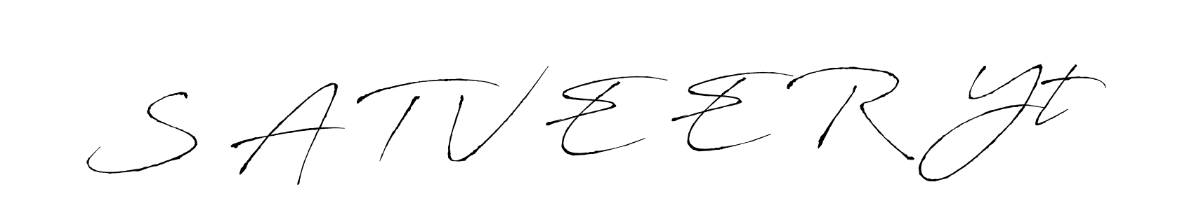 Design your own signature with our free online signature maker. With this signature software, you can create a handwritten (Antro_Vectra) signature for name S A T V E E R  Yt. S A T V E E R  Yt signature style 6 images and pictures png