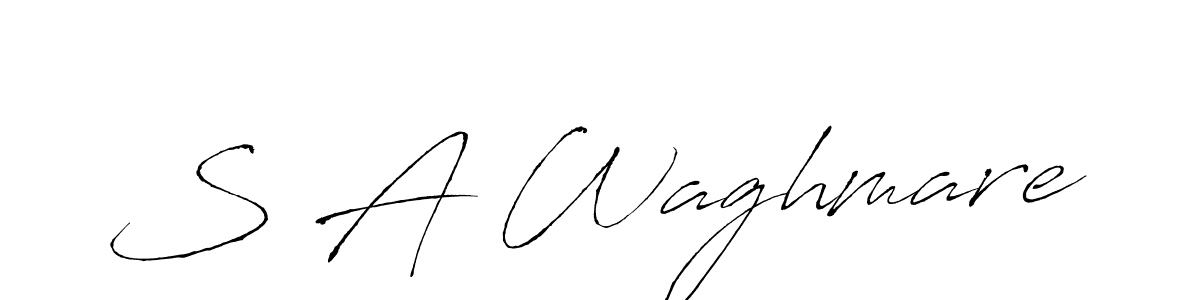 Make a beautiful signature design for name S A Waghmare. Use this online signature maker to create a handwritten signature for free. S A Waghmare signature style 6 images and pictures png