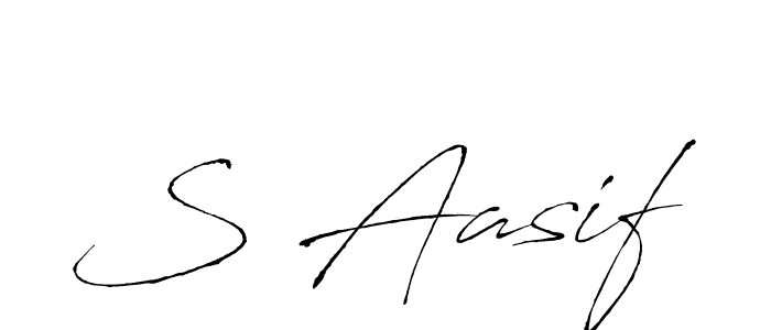 Make a beautiful signature design for name S Aasif. Use this online signature maker to create a handwritten signature for free. S Aasif signature style 6 images and pictures png