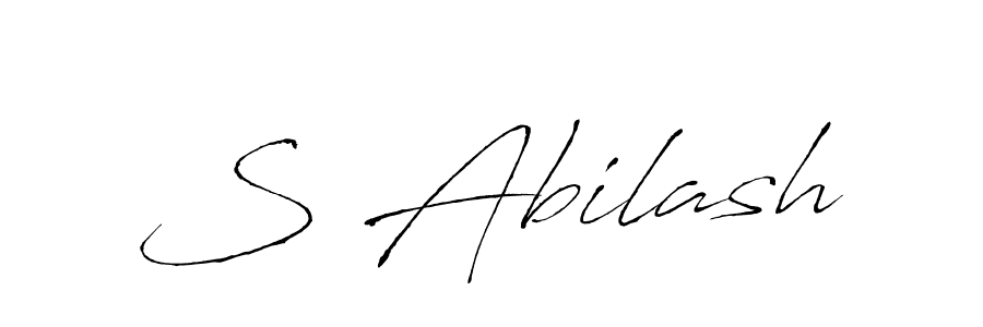 S Abilash stylish signature style. Best Handwritten Sign (Antro_Vectra) for my name. Handwritten Signature Collection Ideas for my name S Abilash. S Abilash signature style 6 images and pictures png