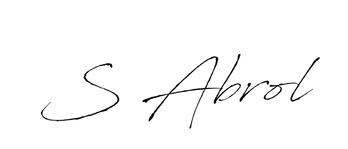 Once you've used our free online signature maker to create your best signature Antro_Vectra style, it's time to enjoy all of the benefits that S Abrol name signing documents. S Abrol signature style 6 images and pictures png