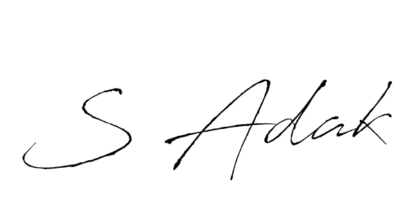 It looks lik you need a new signature style for name S Adak. Design unique handwritten (Antro_Vectra) signature with our free signature maker in just a few clicks. S Adak signature style 6 images and pictures png