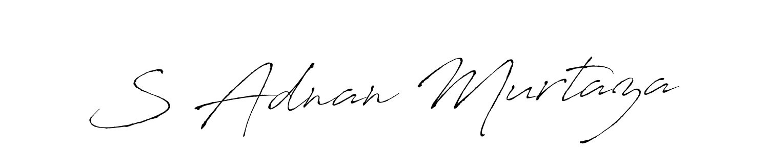 Design your own signature with our free online signature maker. With this signature software, you can create a handwritten (Antro_Vectra) signature for name S Adnan Murtaza. S Adnan Murtaza signature style 6 images and pictures png