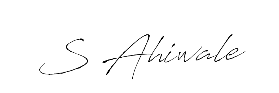 Once you've used our free online signature maker to create your best signature Antro_Vectra style, it's time to enjoy all of the benefits that S Ahiwale name signing documents. S Ahiwale signature style 6 images and pictures png