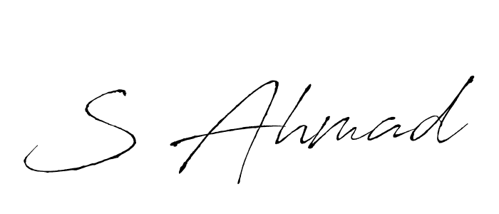 if you are searching for the best signature style for your name S Ahmad. so please give up your signature search. here we have designed multiple signature styles  using Antro_Vectra. S Ahmad signature style 6 images and pictures png