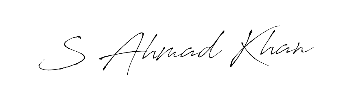 Use a signature maker to create a handwritten signature online. With this signature software, you can design (Antro_Vectra) your own signature for name S Ahmad Khan. S Ahmad Khan signature style 6 images and pictures png