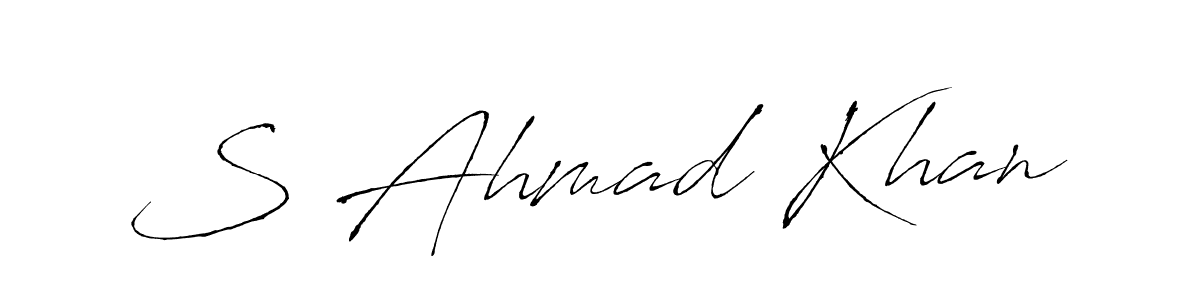Also we have S Ahmad Khan name is the best signature style. Create professional handwritten signature collection using Antro_Vectra autograph style. S Ahmad Khan signature style 6 images and pictures png