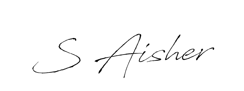 Antro_Vectra is a professional signature style that is perfect for those who want to add a touch of class to their signature. It is also a great choice for those who want to make their signature more unique. Get S Aisher name to fancy signature for free. S Aisher signature style 6 images and pictures png