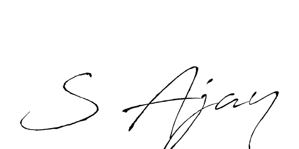 Antro_Vectra is a professional signature style that is perfect for those who want to add a touch of class to their signature. It is also a great choice for those who want to make their signature more unique. Get S Ajay name to fancy signature for free. S Ajay signature style 6 images and pictures png