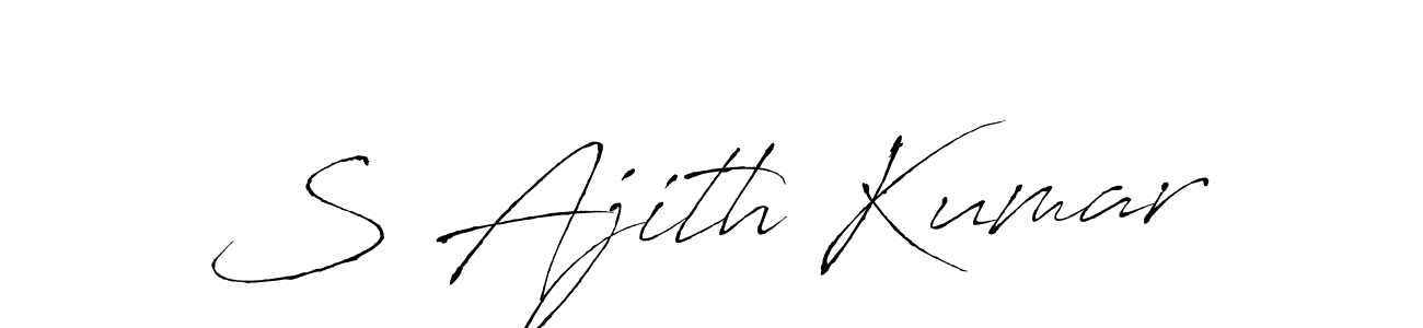 Also You can easily find your signature by using the search form. We will create S Ajith Kumar name handwritten signature images for you free of cost using Antro_Vectra sign style. S Ajith Kumar signature style 6 images and pictures png